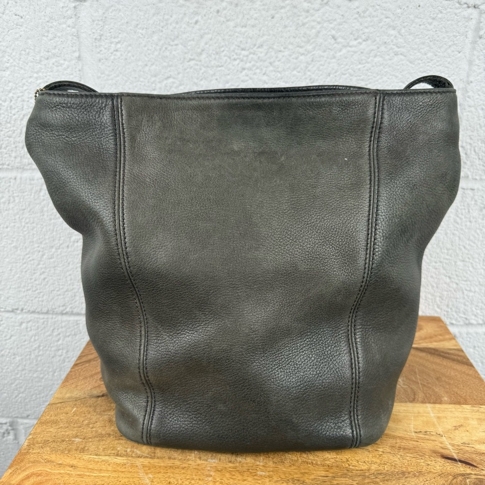 Coach Vintage Sonoma Soft Bucket Bag #4927 Gray Black